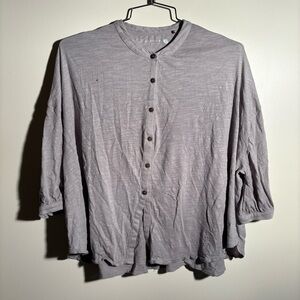 No Nasties Button Down Lightweight Blouse